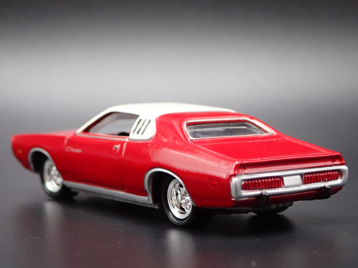 1973 73 DODGE CHARGER RED RARE 1:64 SCALE COLLECTIBLE DIORAMA DIECAST MODEL CAR