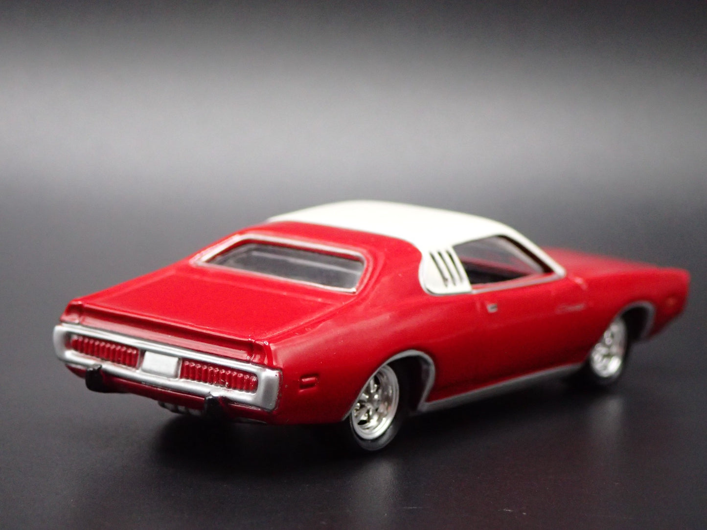1973 73 DODGE CHARGER RED RARE 1:64 SCALE COLLECTIBLE DIORAMA DIECAST MODEL CAR