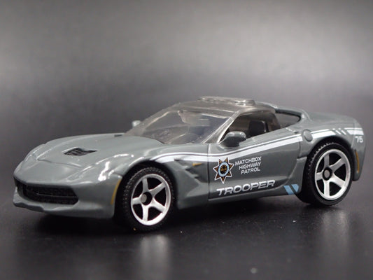 2014-2019 CHEVY CORVETTE STINGRAY C7 HIGHWAY PATROL 1:64 SCALE DIECAST MODEL CAR