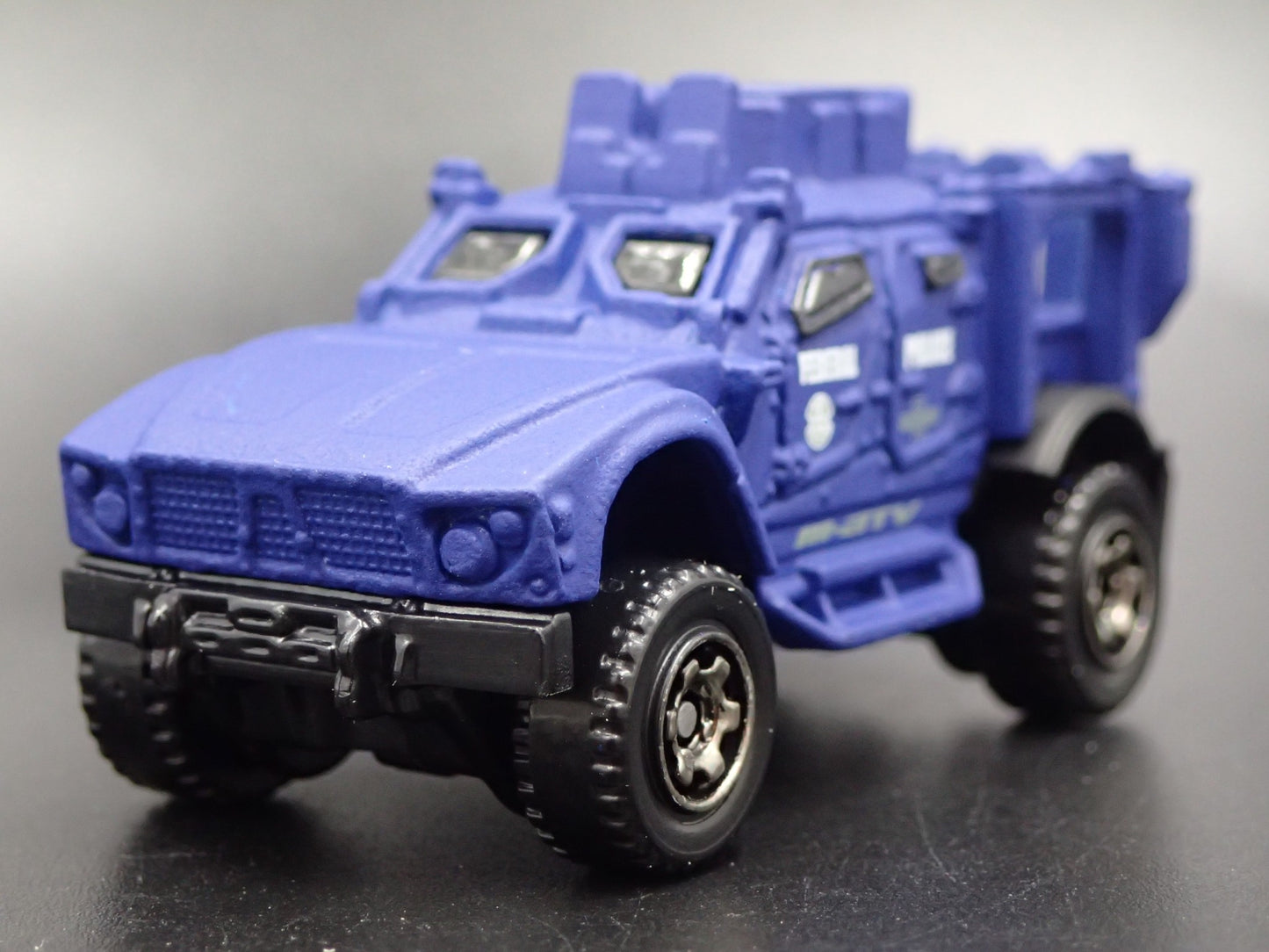 OSHKOSH DEFENSE M-ATV FEDERAL POLICE 1:64 MB SCALE DIORAMA DIECAST MODEL CAR