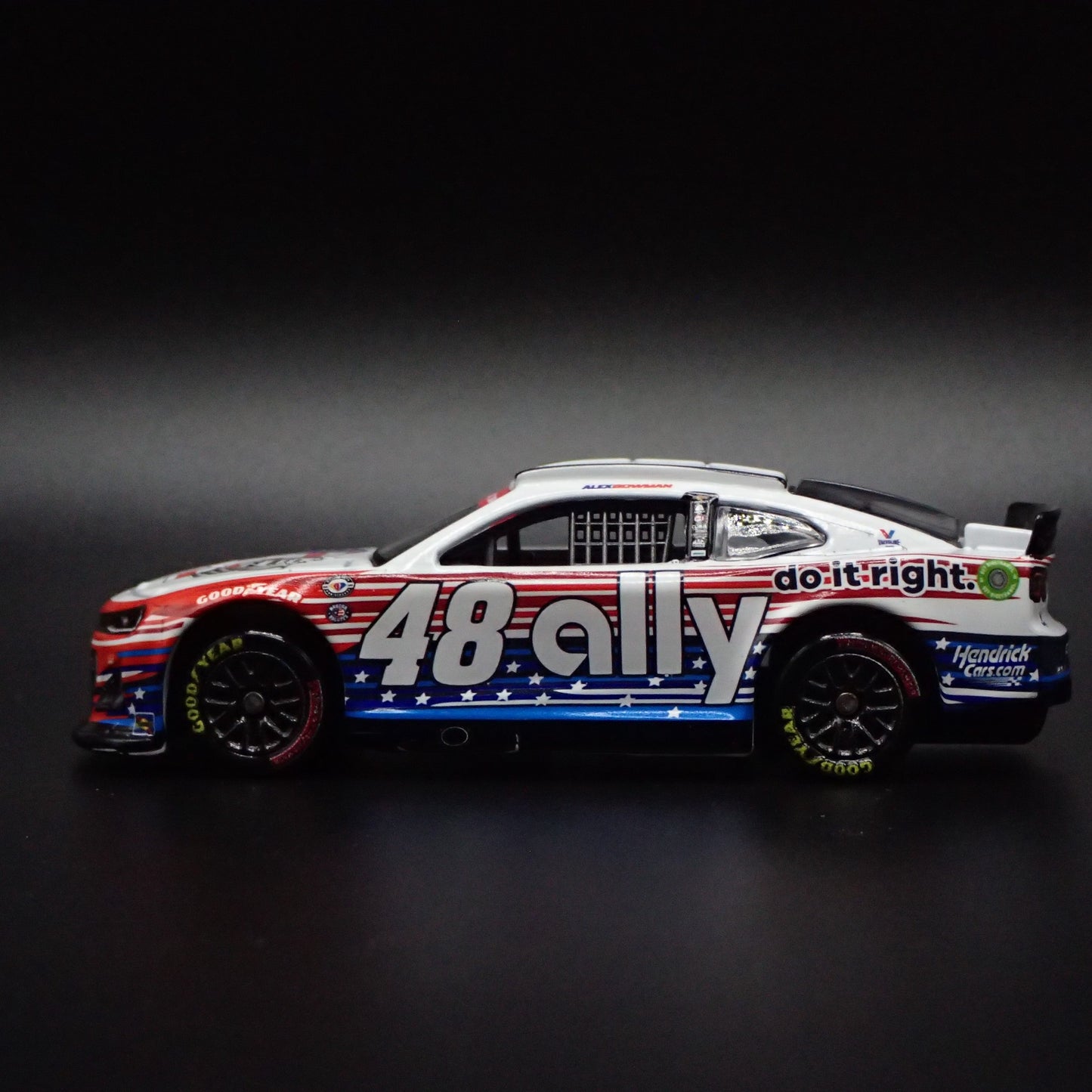 2023 23 CHEVY CAMARO ZL1 #48 ALEX BOWMAN ALLY PATRIOTIC NASCAR 1:64 DIECAST CAR
