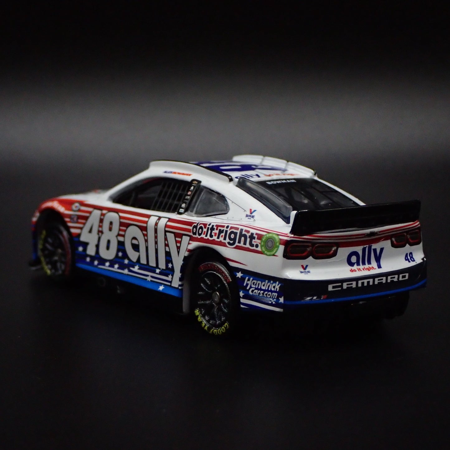 2023 23 CHEVY CAMARO ZL1 #48 ALEX BOWMAN ALLY PATRIOTIC NASCAR 1:64 DIECAST CAR