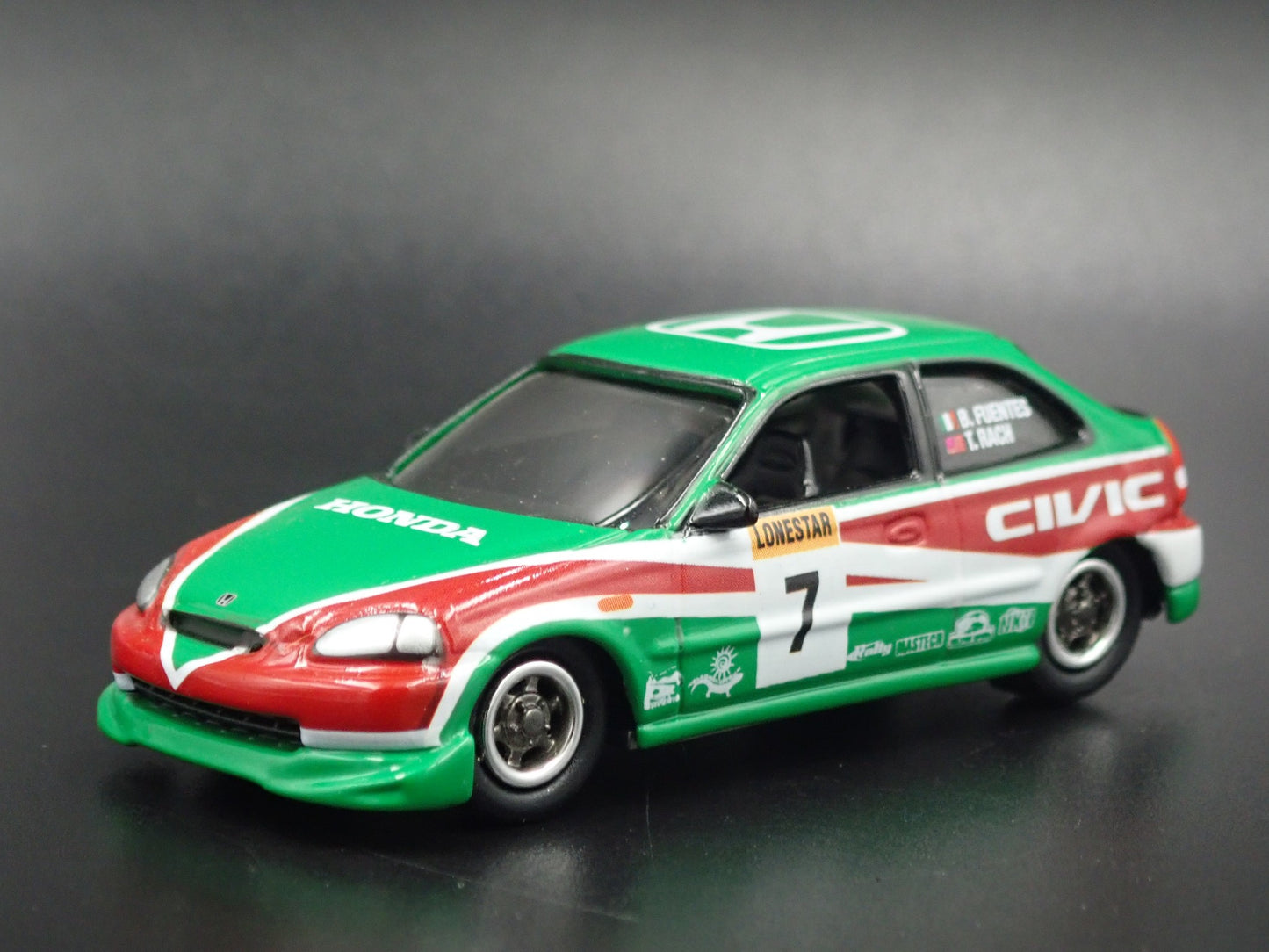 1996-2000 HONDA CIVIC HATCHBACK 1/64 SCALE COLLECTIBLE DIORAMA DIECAST MODEL CAR