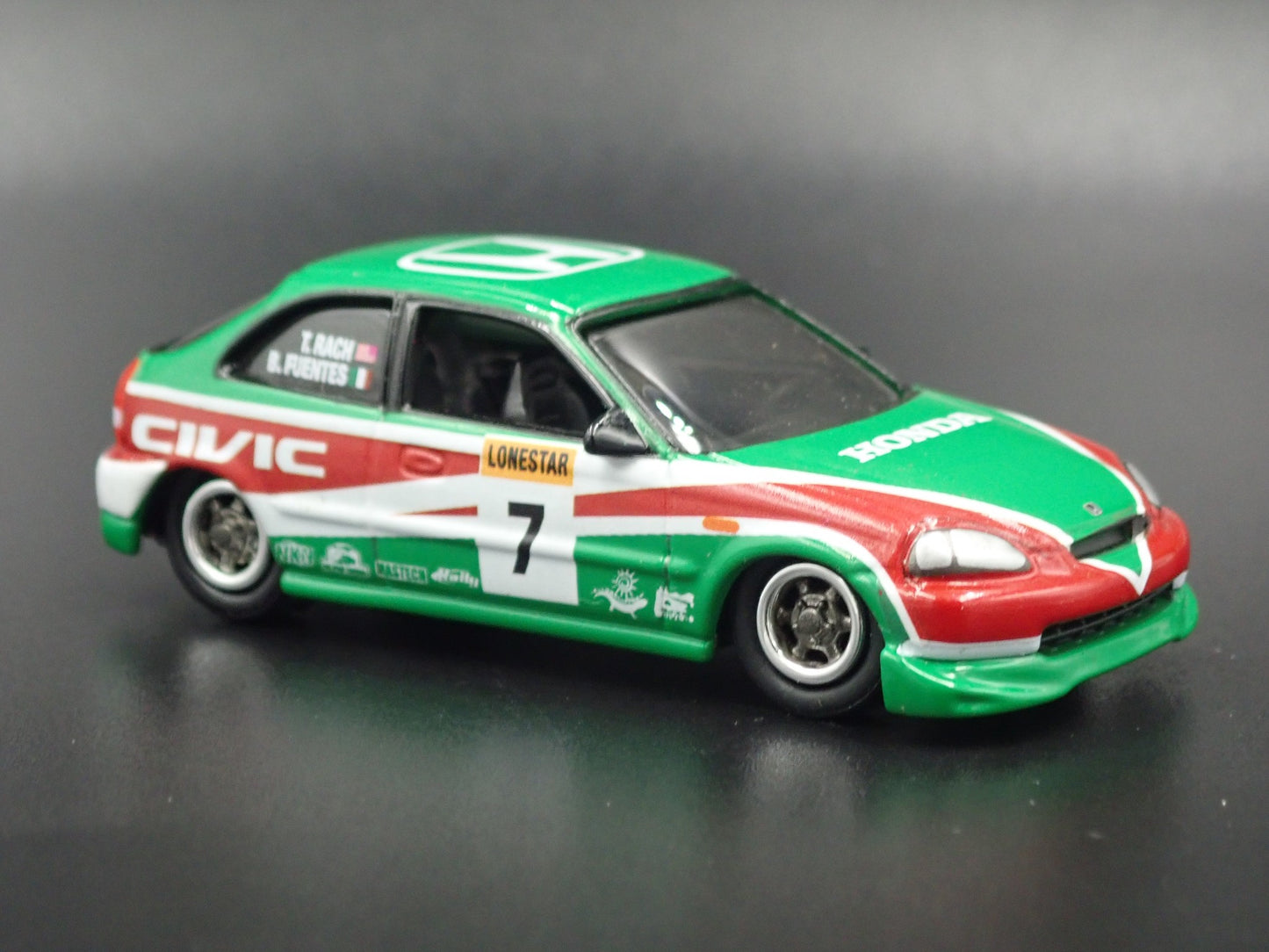 1996-2000 HONDA CIVIC HATCHBACK 1/64 SCALE COLLECTIBLE DIORAMA DIECAST MODEL CAR