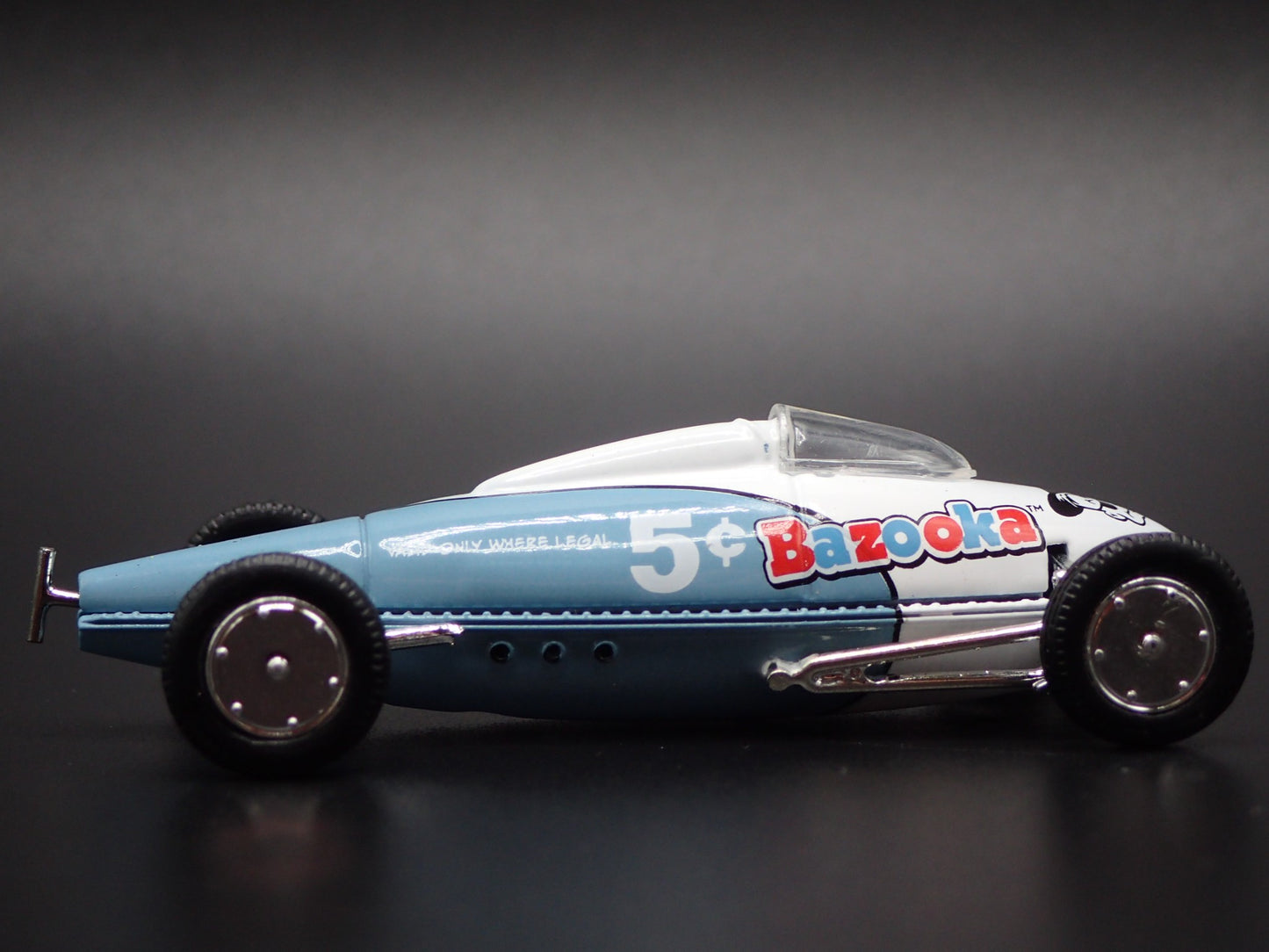 VINTAGE RACING 1938-1950 BELLY TANKER RACER BAZOOKA 1/64 SCALE DIECAST MODEL CAR