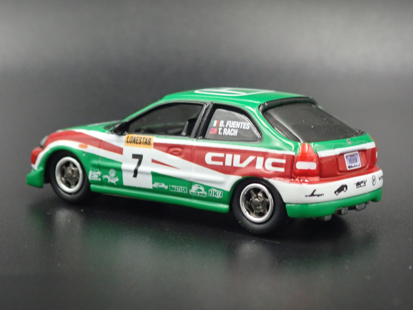 1996-2000 HONDA CIVIC HATCHBACK 1/64 SCALE COLLECTIBLE DIORAMA DIECAST MODEL CAR