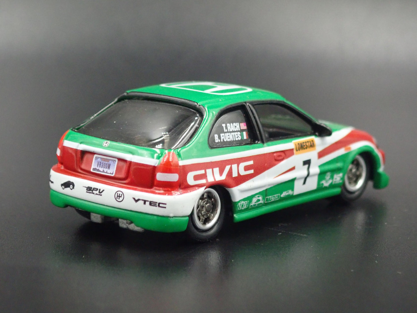 1996-2000 HONDA CIVIC HATCHBACK 1/64 SCALE COLLECTIBLE DIORAMA DIECAST MODEL CAR