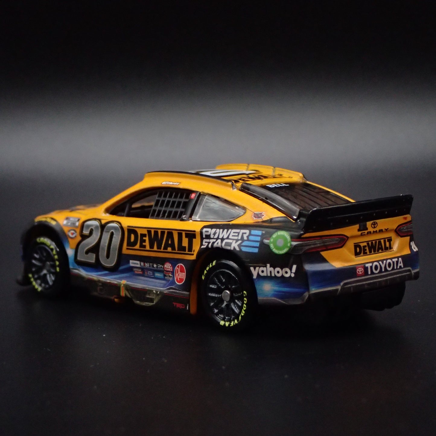 2023 TOYOTA CAMRY 20 CHRISTOPHER BELL DEWALT WIN NASCAR 1:64 DIECAST MODEL CAR