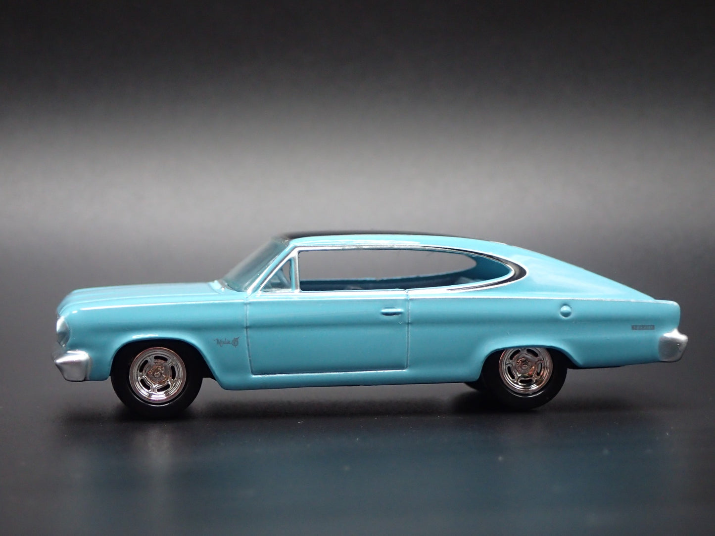 1966 66 AMC RAMBLER MARLIN TEAL 1:64 SCALE COLLECTIBLE DIORAMA DIECAST MODEL CAR