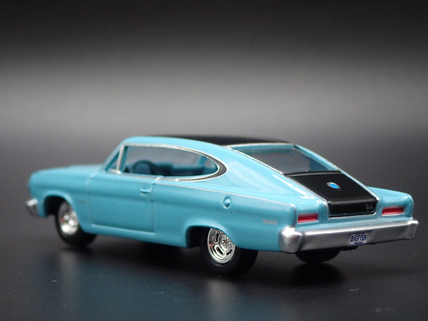 1966 66 AMC RAMBLER MARLIN TEAL 1:64 SCALE COLLECTIBLE DIORAMA DIECAST MODEL CAR