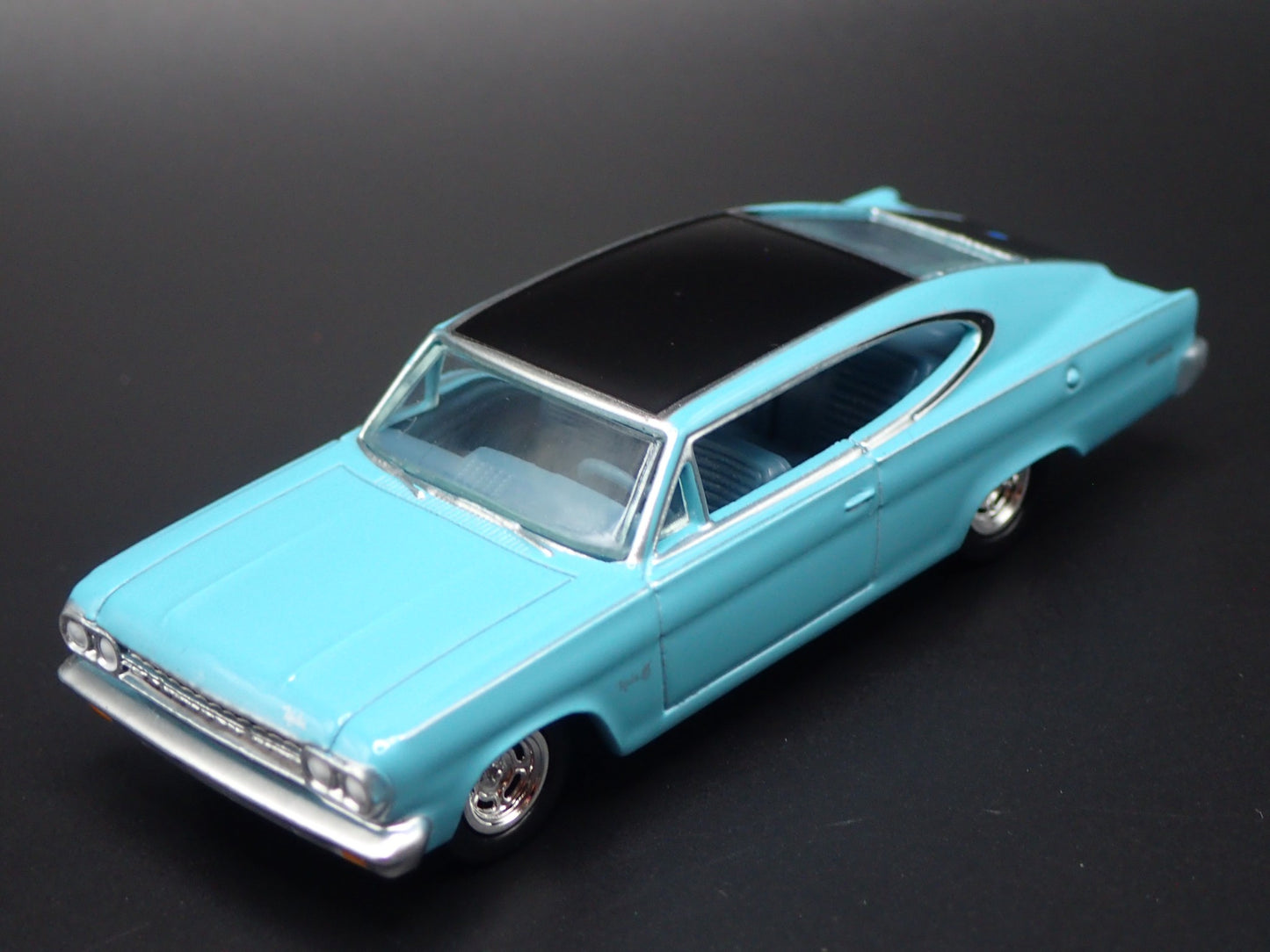 1966 66 AMC RAMBLER MARLIN TEAL 1:64 SCALE COLLECTIBLE DIORAMA DIECAST MODEL CAR