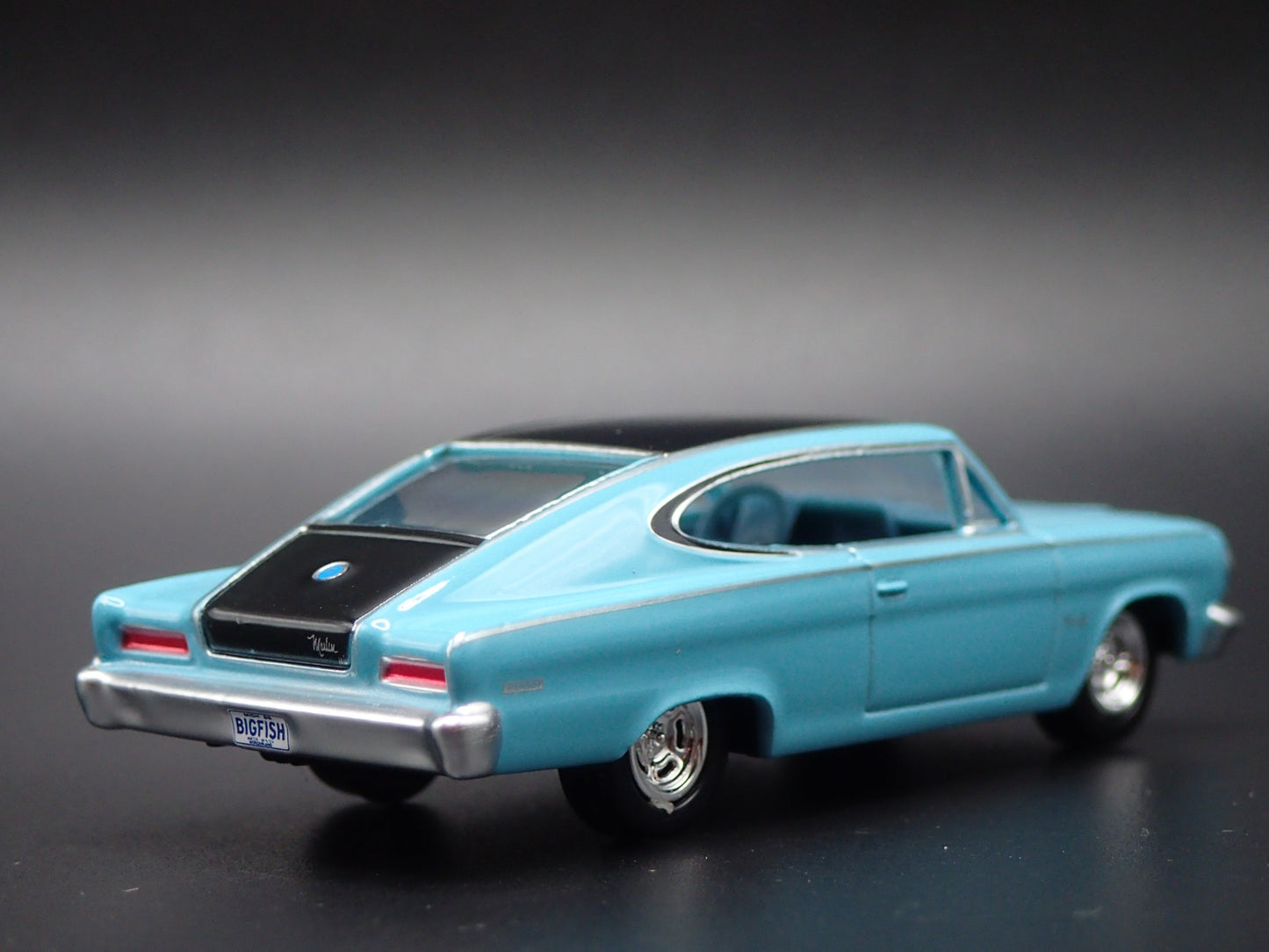 1966 66 AMC RAMBLER MARLIN TEAL 1:64 SCALE COLLECTIBLE DIORAMA DIECAST MODEL CAR