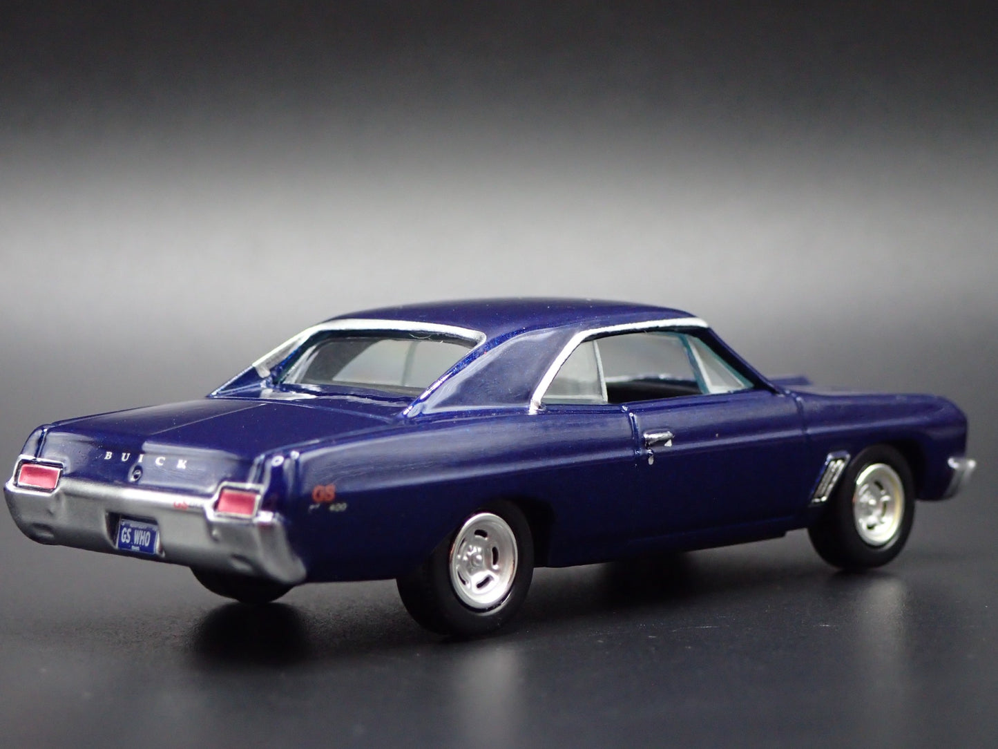 1967 67 BUICK GS 400 BLUE 1:64 SCALE COLLECTIBLE DIORAMA DIECAST MODEL CAR