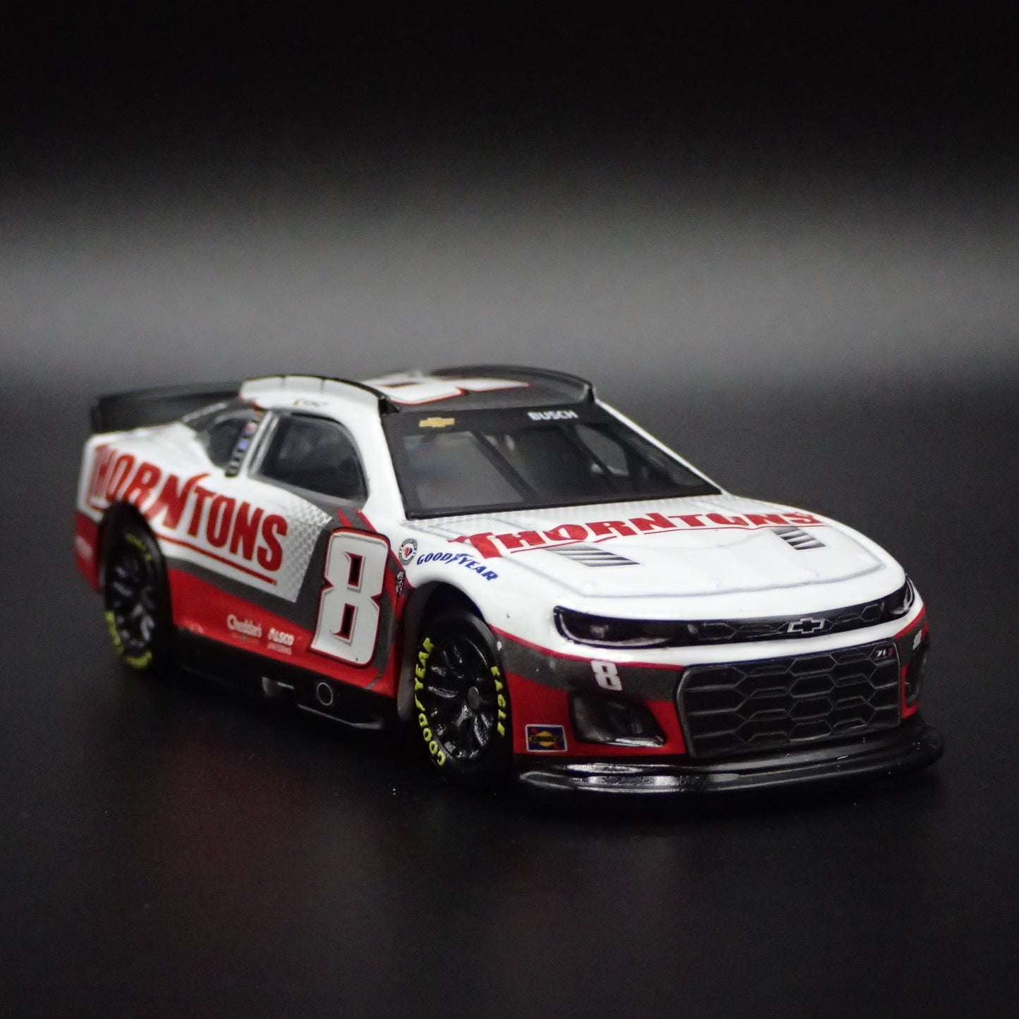 2023 23 CHEVROLET CAMARO ZL1 8 KYLE BUSCH THORTONS NASCAR 1:64 DIECAST MODEL CAR