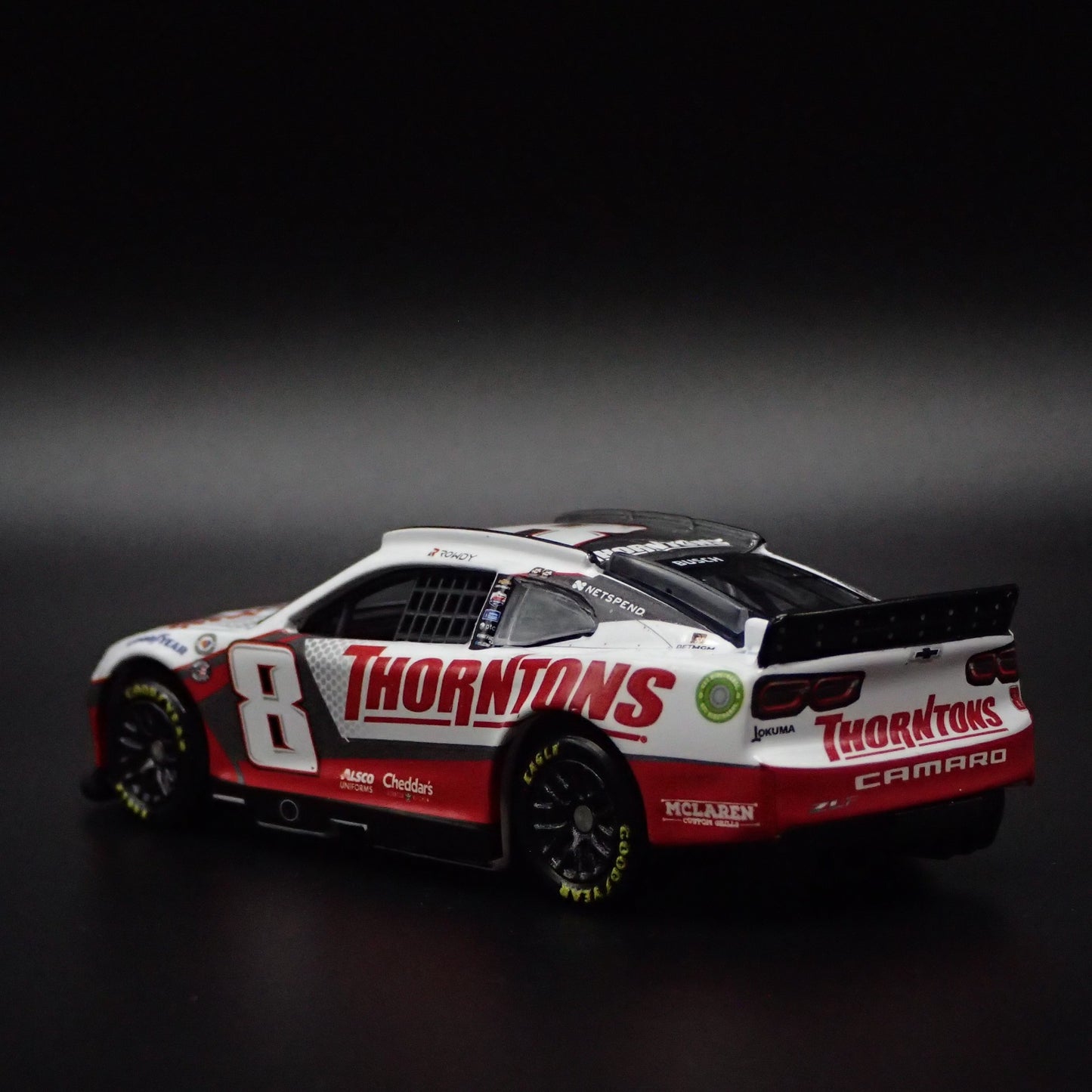 2023 23 CHEVROLET CAMARO ZL1 8 KYLE BUSCH THORTONS NASCAR 1:64 DIECAST MODEL CAR