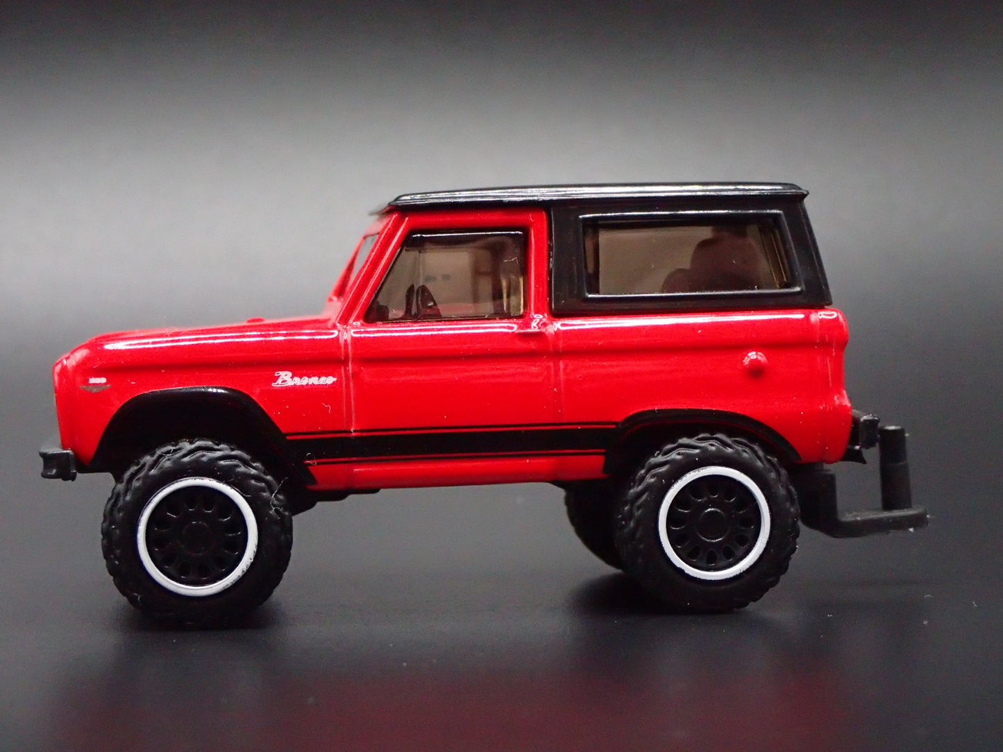 1966 66 FORD BRONCO w HITCH RED 1:64 SCALE COLLECTIBLE DIORAMA DIECAST MODEL CAR