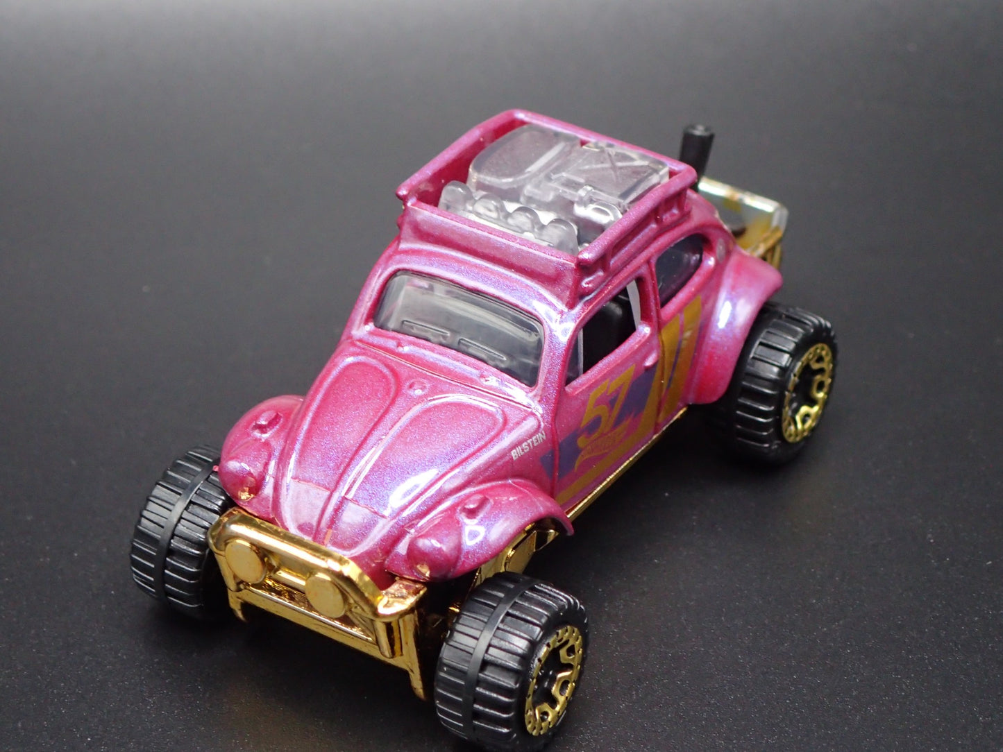 VW VOLKSWAGEN BAJA BEETLE BUG 57TH PURPLE 1:64 SCALE DIORAMA DIECAST MODEL CAR