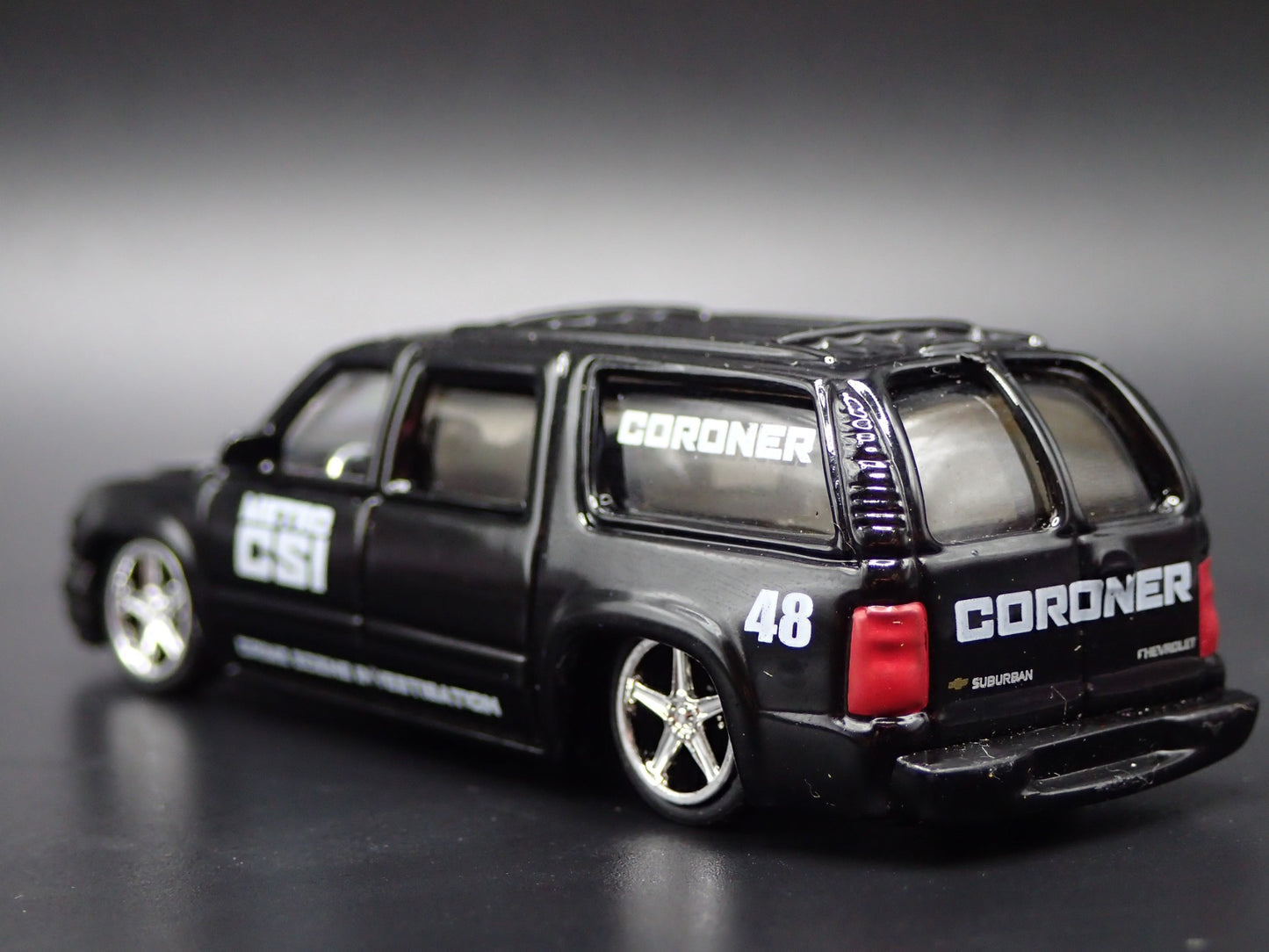 2000-2006 CHEVY CHEVROLET SUBURBAN CSI CORONER 1/64 SCALE DIECAST MODEL CAR