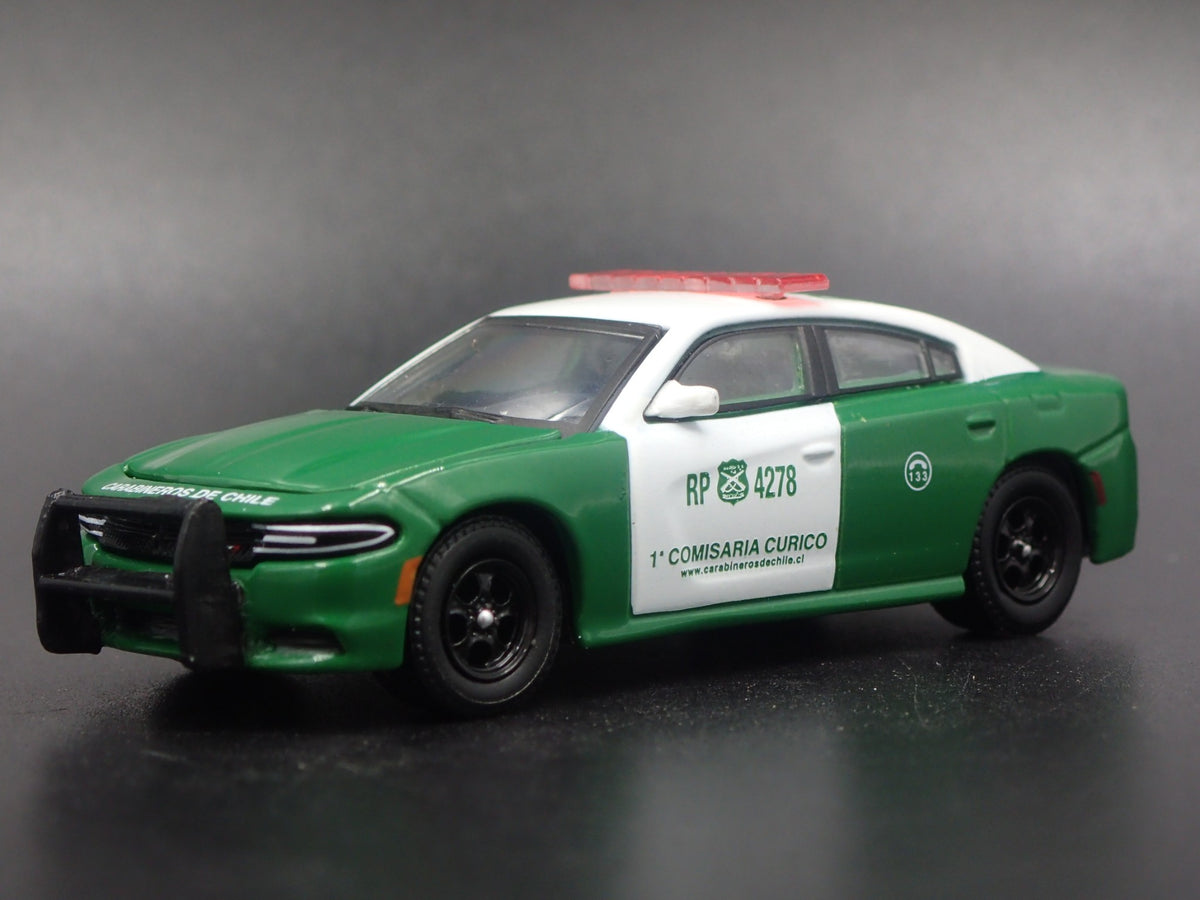 2018 18 DODGE CHARGER PURSUIT CARABINEROS DE CHILE POLICE 1:64 DIECAST MODEL CAR-Burning Rubber Toy Company
