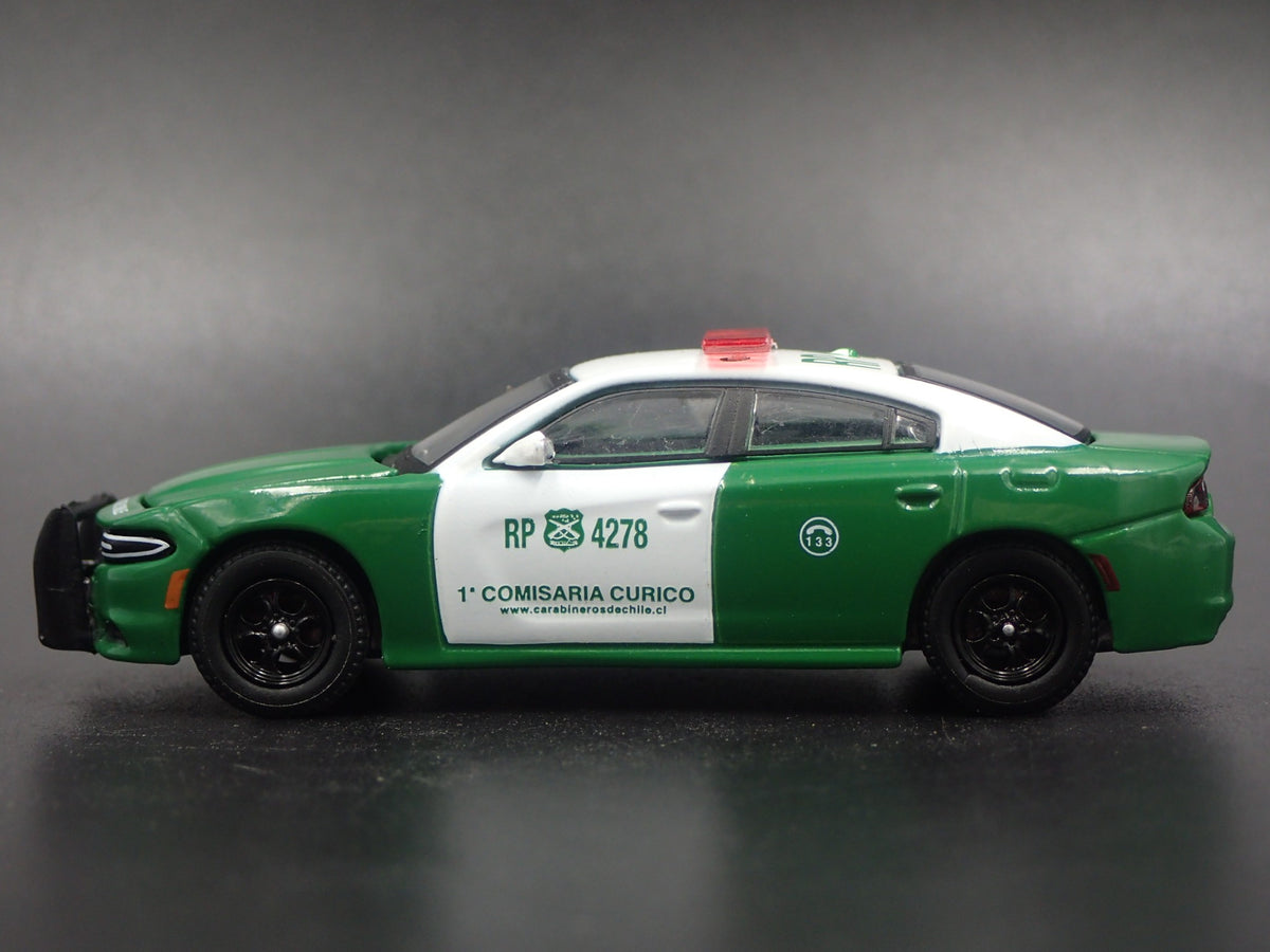 2018 18 DODGE CHARGER PURSUIT CARABINEROS DE CHILE POLICE 1:64 DIECAST MODEL CAR-Burning Rubber Toy Company