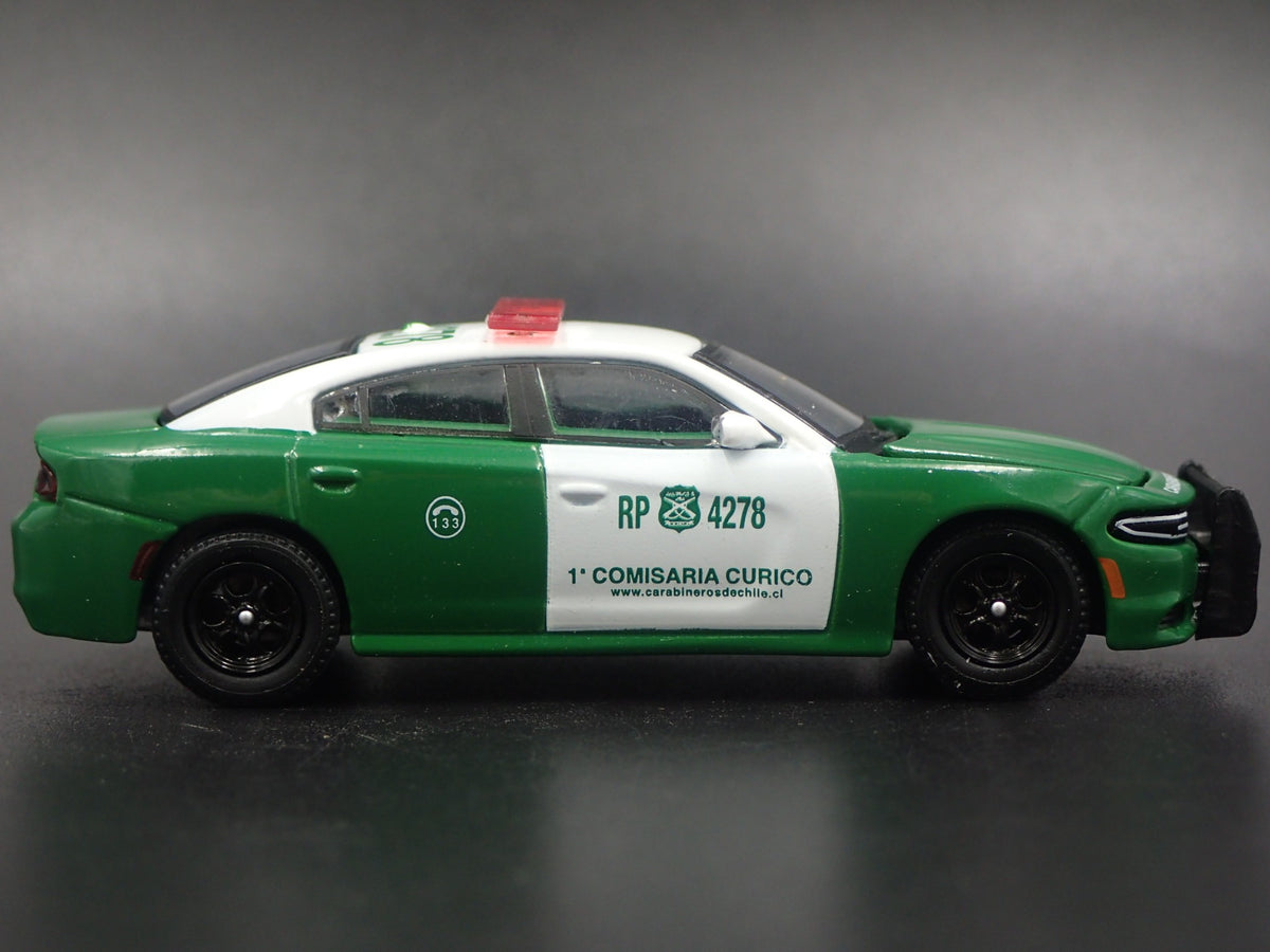 2018 18 DODGE CHARGER PURSUIT CARABINEROS DE CHILE POLICE 1:64 DIECAST MODEL CAR-Burning Rubber Toy Company