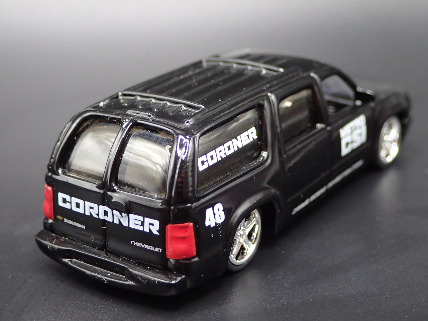 2000-2006 CHEVY CHEVROLET SUBURBAN CSI CORONER 1/64 SCALE DIECAST MODEL CAR