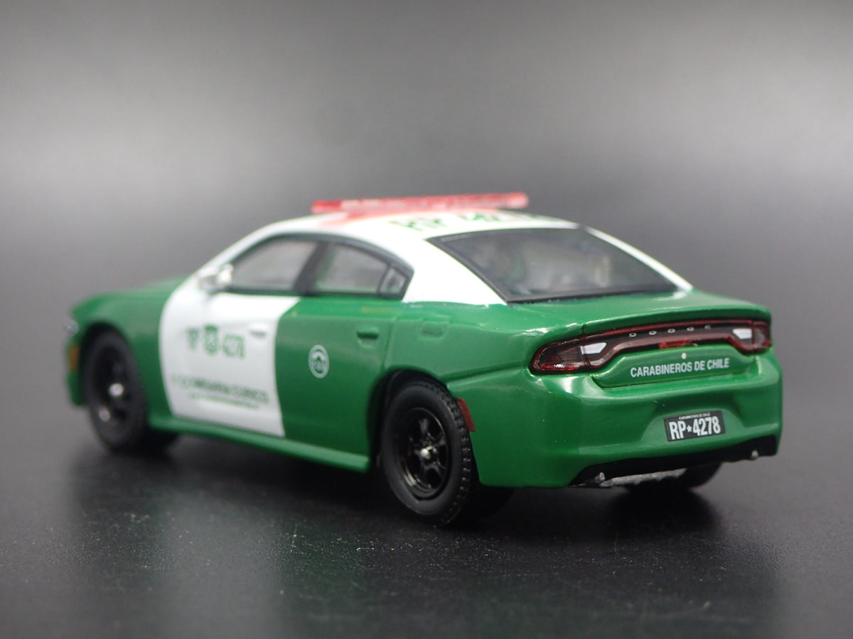 2018 18 DODGE CHARGER PURSUIT CARABINEROS DE CHILE POLICE 1:64 DIECAST MODEL CAR-Burning Rubber Toy Company