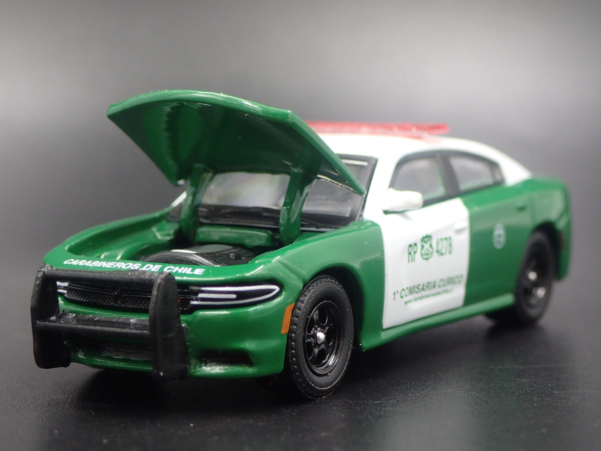 2018 18 DODGE CHARGER PURSUIT CARABINEROS DE CHILE POLICE 1:64 DIECAST MODEL CAR-Burning Rubber Toy Company