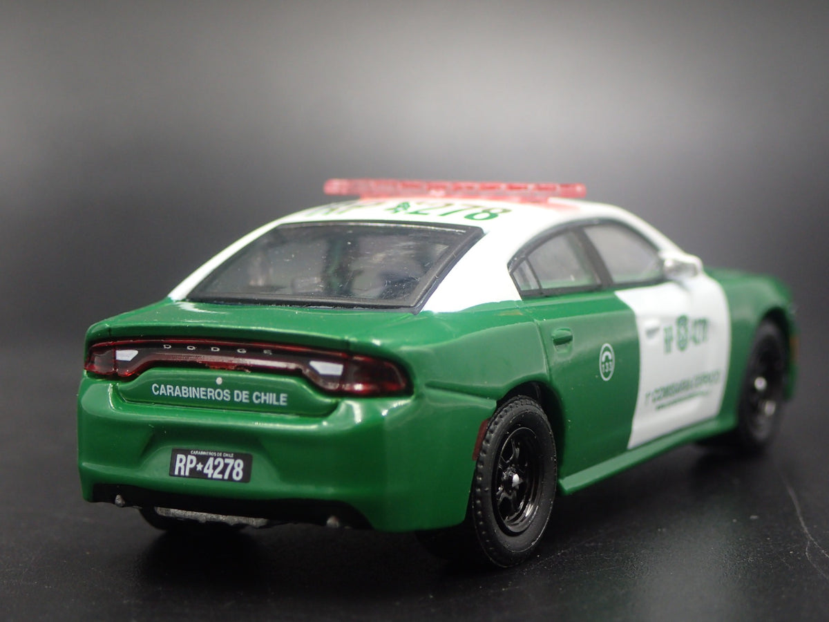 2018 18 DODGE CHARGER PURSUIT CARABINEROS DE CHILE POLICE 1:64 DIECAST MODEL CAR-Burning Rubber Toy Company
