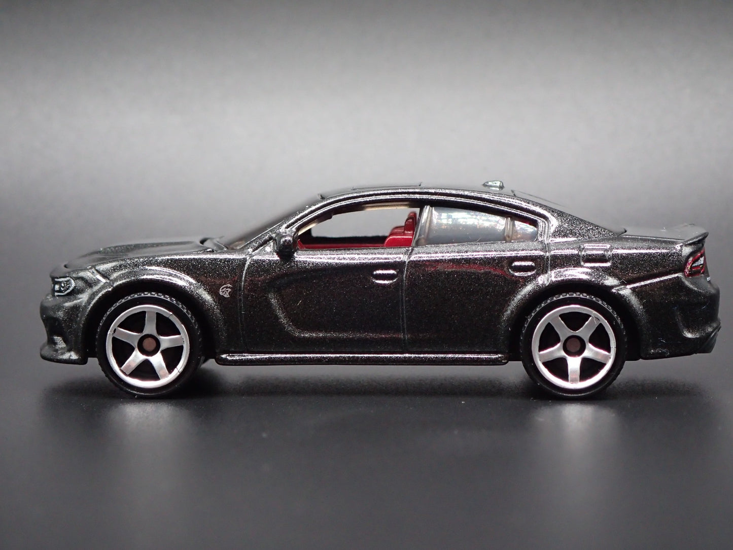 2011-2023 DODGE CHARGER SRT HELLCAT GRAY 1:64 SCALE DIORAMA DIECAST MODEL CAR