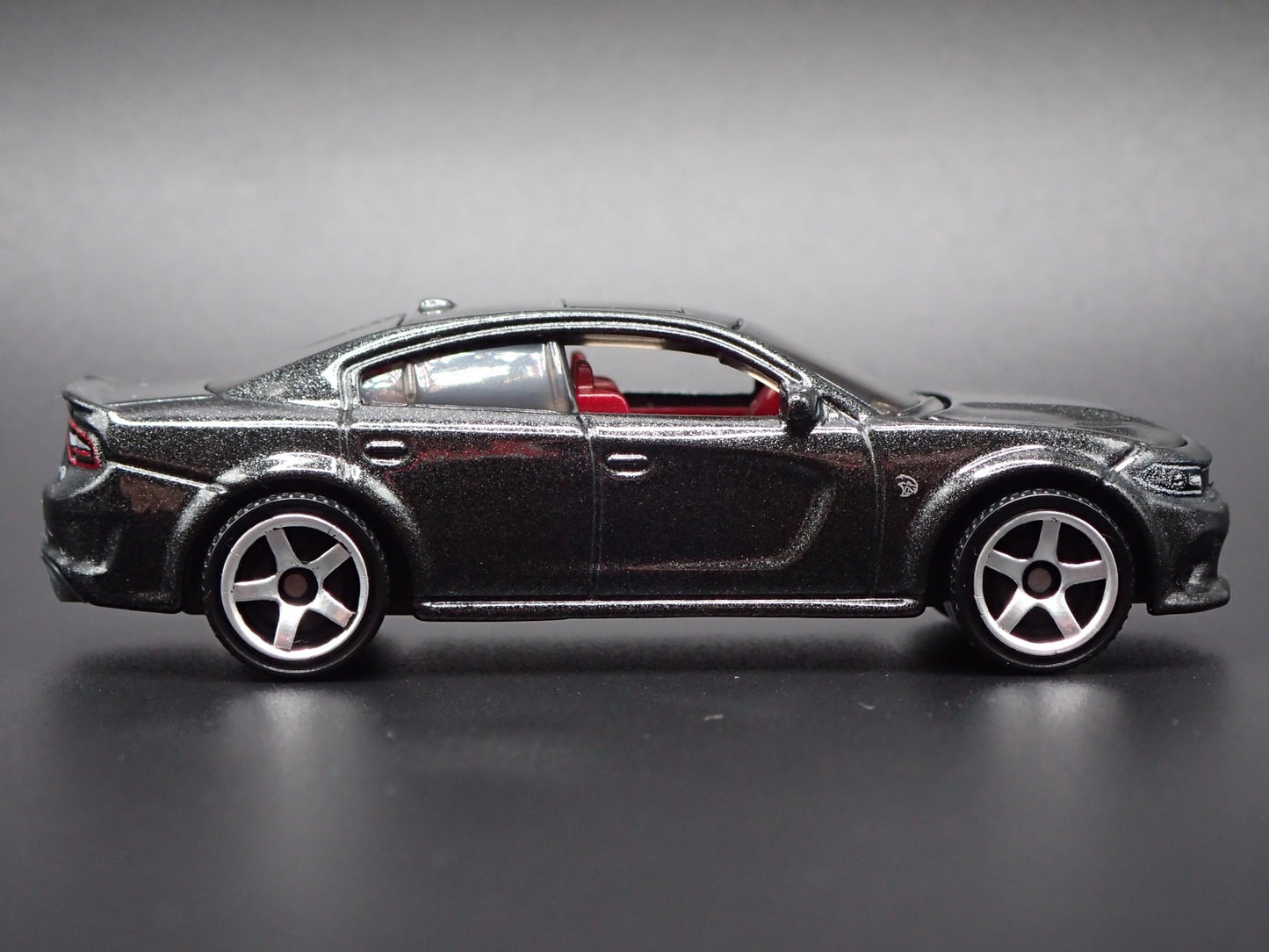 2011-2023 DODGE CHARGER SRT HELLCAT GRAY 1:64 SCALE DIORAMA DIECAST MODEL CAR