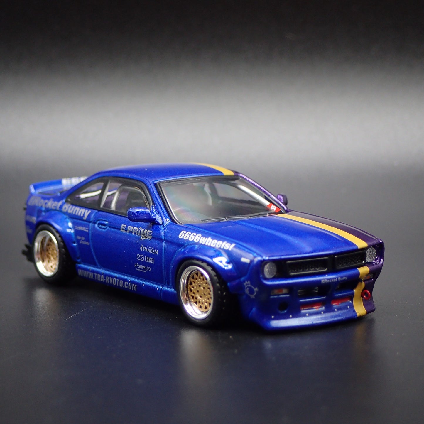 NISSAN SILVIA S14 ROCKET BUNNY ADRENALINE CHAPTER 1 1:64 SCALE DIECAST MODEL CAR