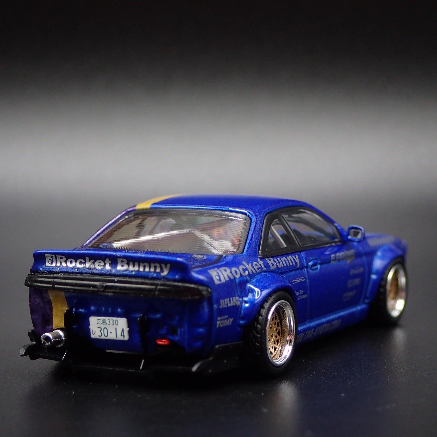 NISSAN SILVIA S14 ROCKET BUNNY ADRENALINE CHAPTER 1 1:64 SCALE DIECAST MODEL CAR