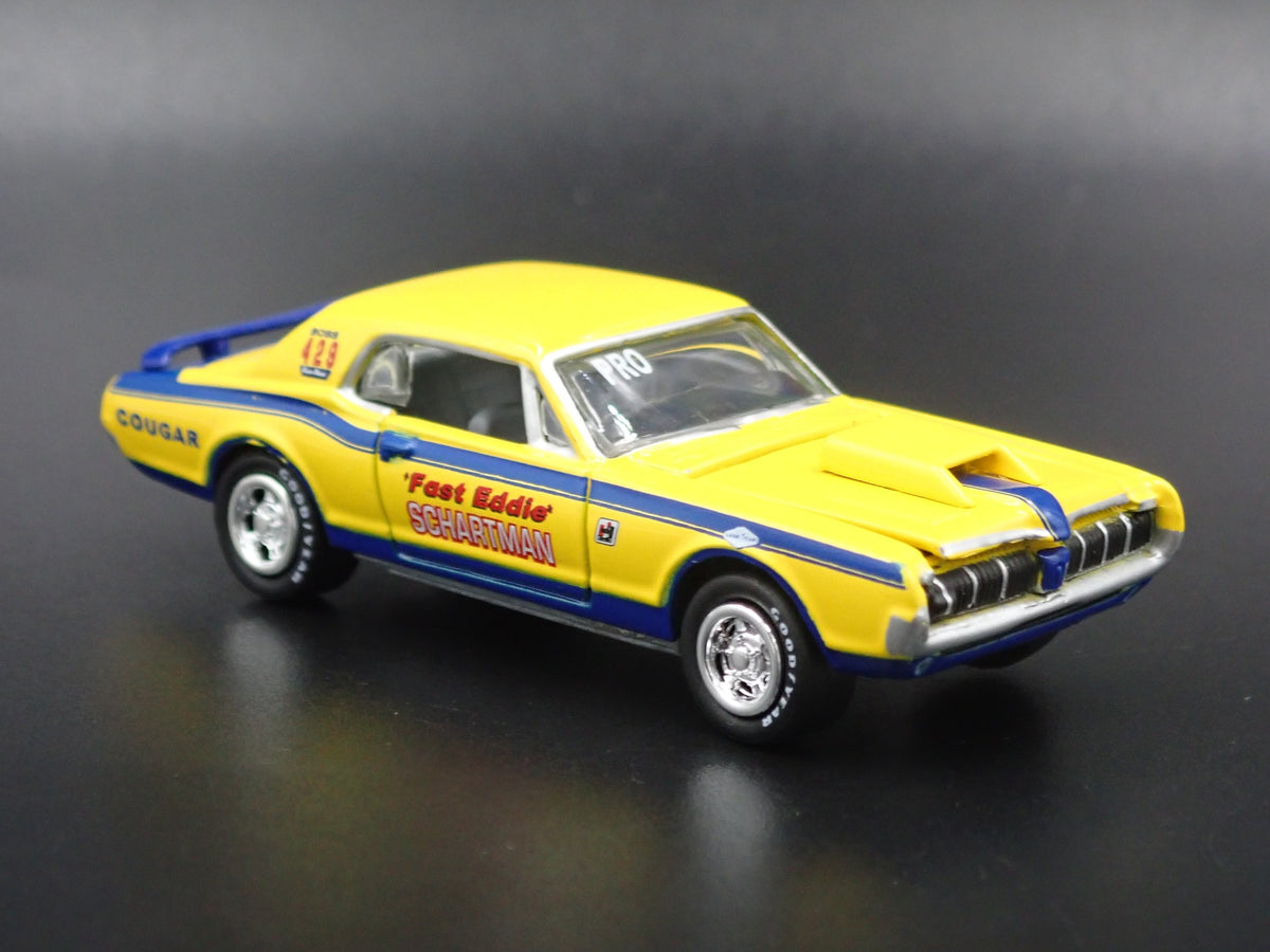 1969 MERCURY COUGAR BOSS 429 FAST EDDIE SCHARTMAN 1/64 SCALE DIECAST MODEL CAR-Burning Rubber Toy Company