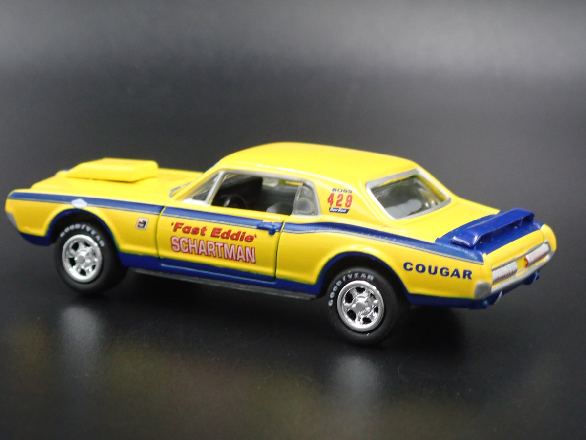 1969 MERCURY COUGAR BOSS 429 FAST EDDIE SCHARTMAN 1/64 SCALE DIECAST MODEL CAR-Burning Rubber Toy Company
