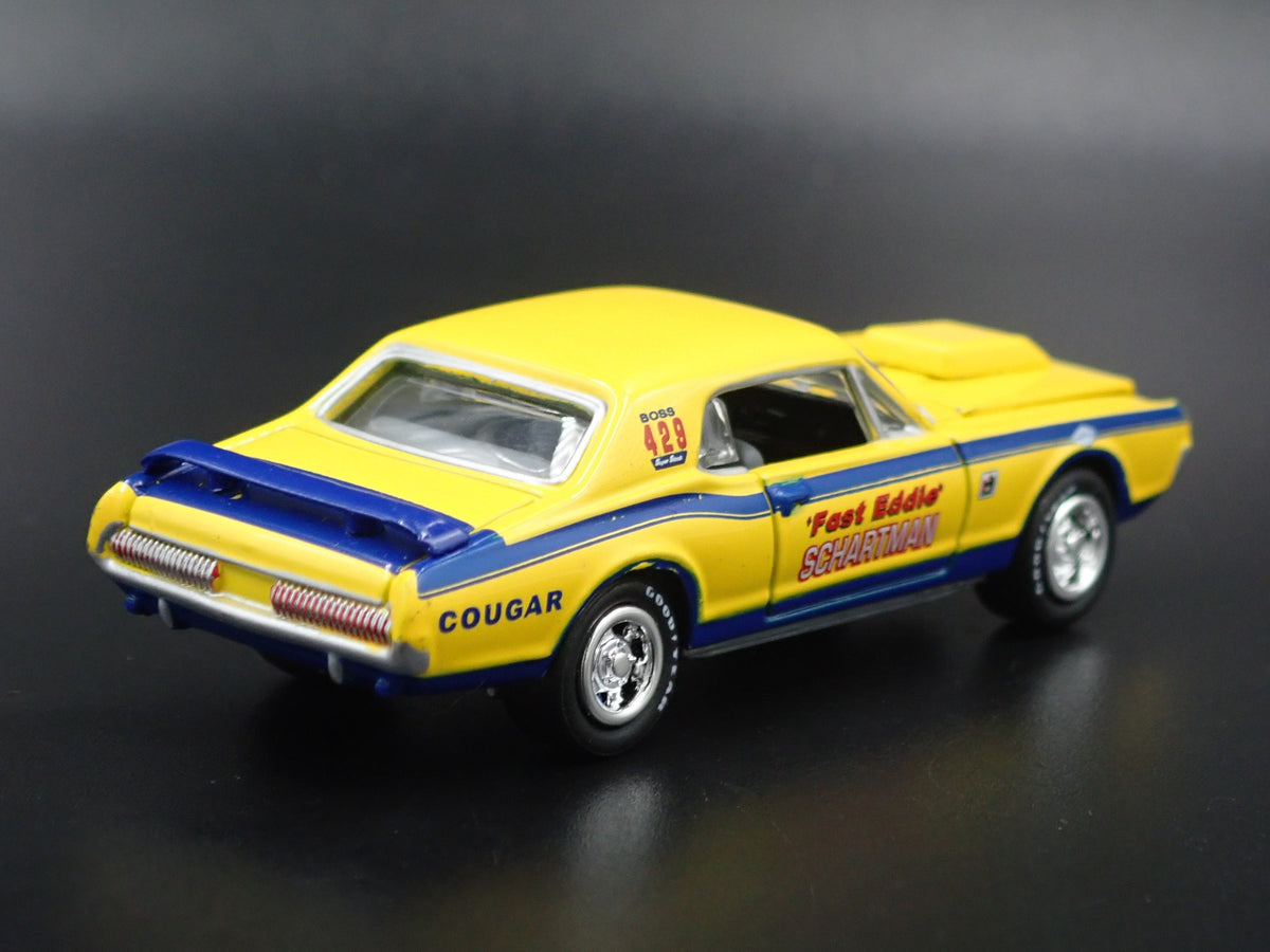 1969 MERCURY COUGAR BOSS 429 FAST EDDIE SCHARTMAN 1/64 SCALE DIECAST MODEL CAR-Burning Rubber Toy Company