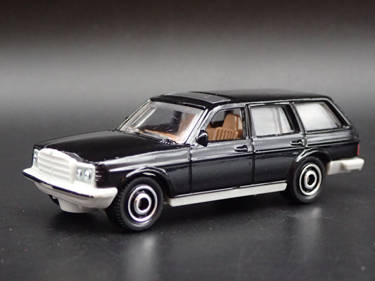 1978-1986 MERCEDES BENZ W123 STATION WAGON BLACK 1:64 SCALE DIECAST MODEL CAR