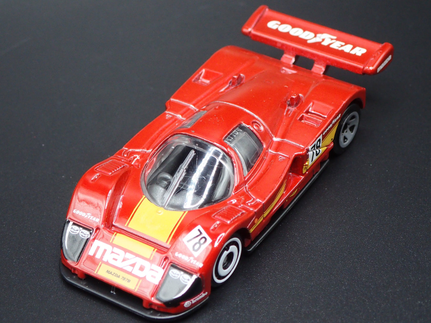 MAZDA 787B RACING CAR GOODYEAR 1:64 SCALE COLLECTIBLE DIORAMA DIECAST MODEL CAR