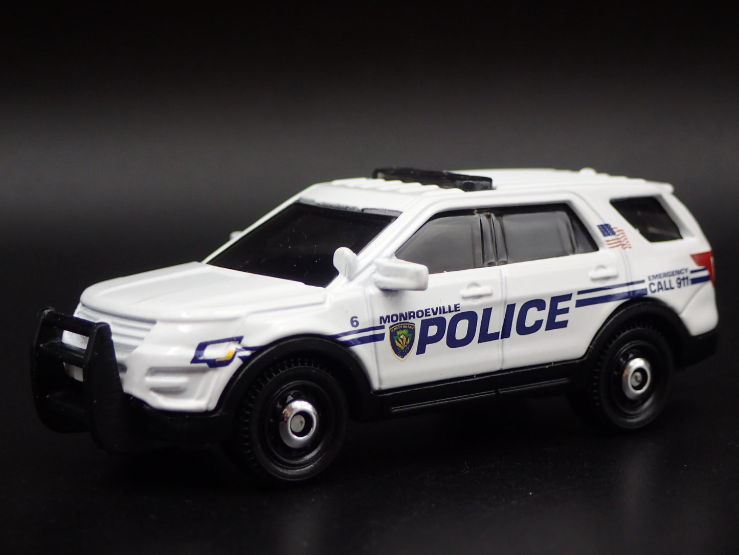 2016 FORD EXPLORER POLICE INTERCEPTOR UTILITY MONROEVILLE 1:64 DIECAST MODEL CAR