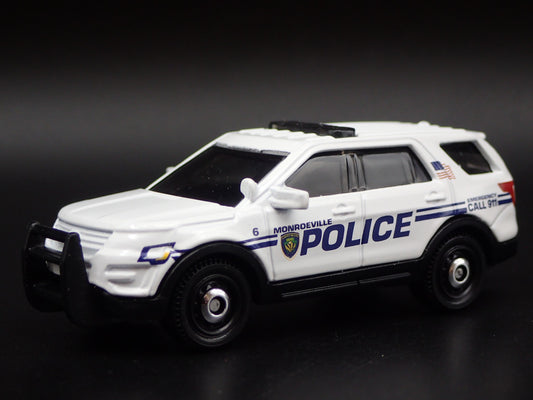 2016 FORD EXPLORER POLICE INTERCEPTOR UTILITY MONROEVILLE 1:64 DIECAST MODEL CAR