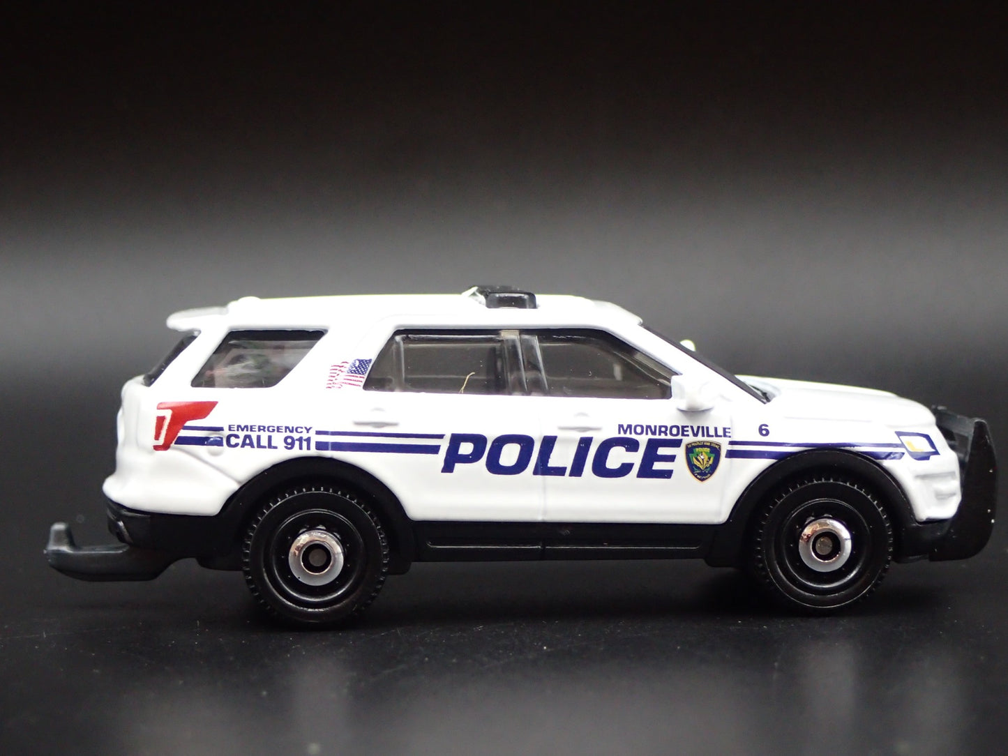 2016 FORD EXPLORER POLICE INTERCEPTOR UTILITY MONROEVILLE 1:64 DIECAST MODEL CAR