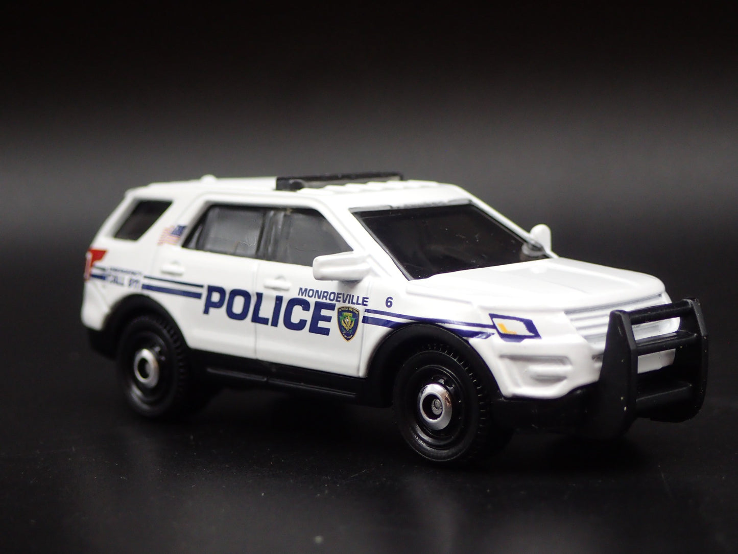 2016 FORD EXPLORER POLICE INTERCEPTOR UTILITY MONROEVILLE 1:64 DIECAST MODEL CAR