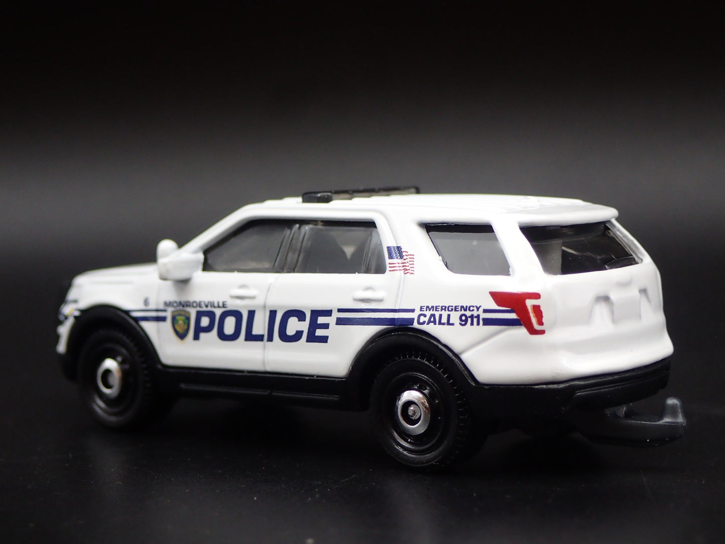 2016 FORD EXPLORER POLICE INTERCEPTOR UTILITY MONROEVILLE 1:64 DIECAST MODEL CAR