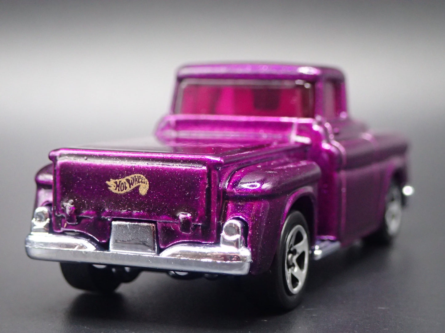 1956 56 CHEVY CHEVROLET STEPSIDE PICKUP TRUCK PURPL 1:64 SCALE DIECAST MODEL CAR