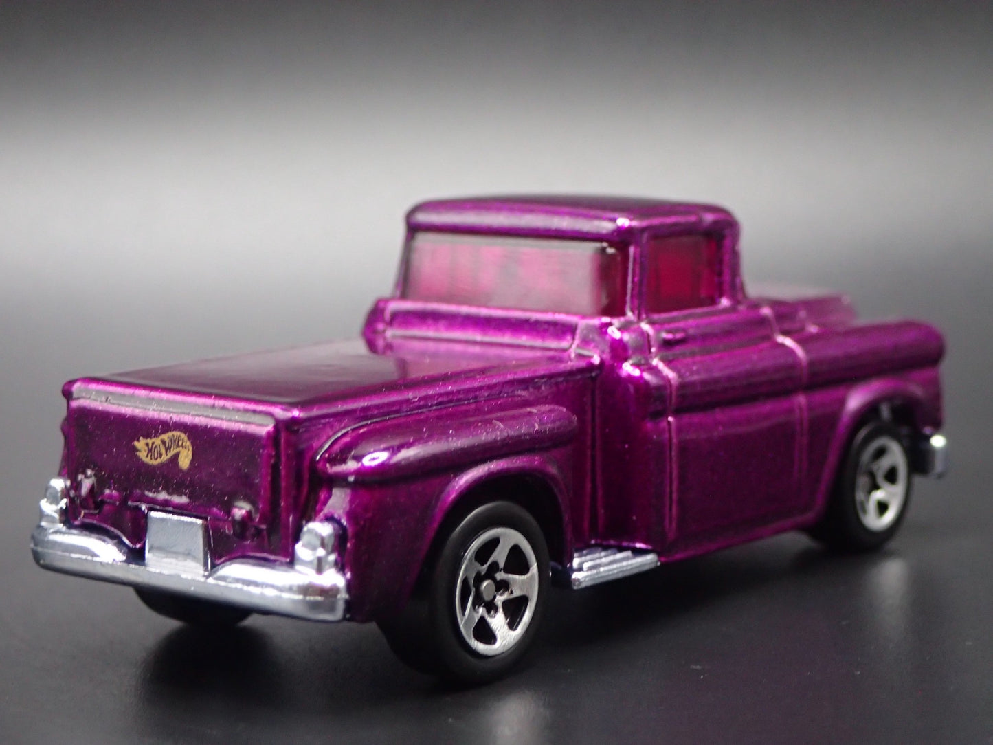 1956 56 CHEVY CHEVROLET STEPSIDE PICKUP TRUCK PURPL 1:64 SCALE DIECAST MODEL CAR