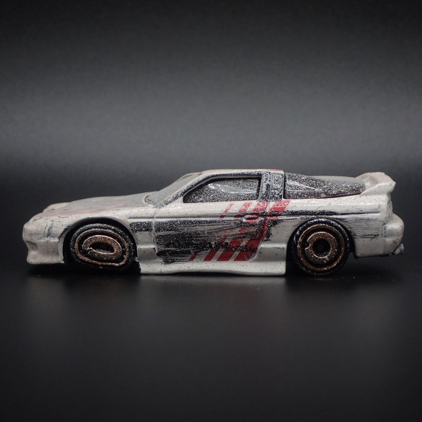 1989-1998 NISSAN 180SX TYPE X ADVAN ROLLOVER JUNKYARD 1:64 DIECAST MODEL CAR