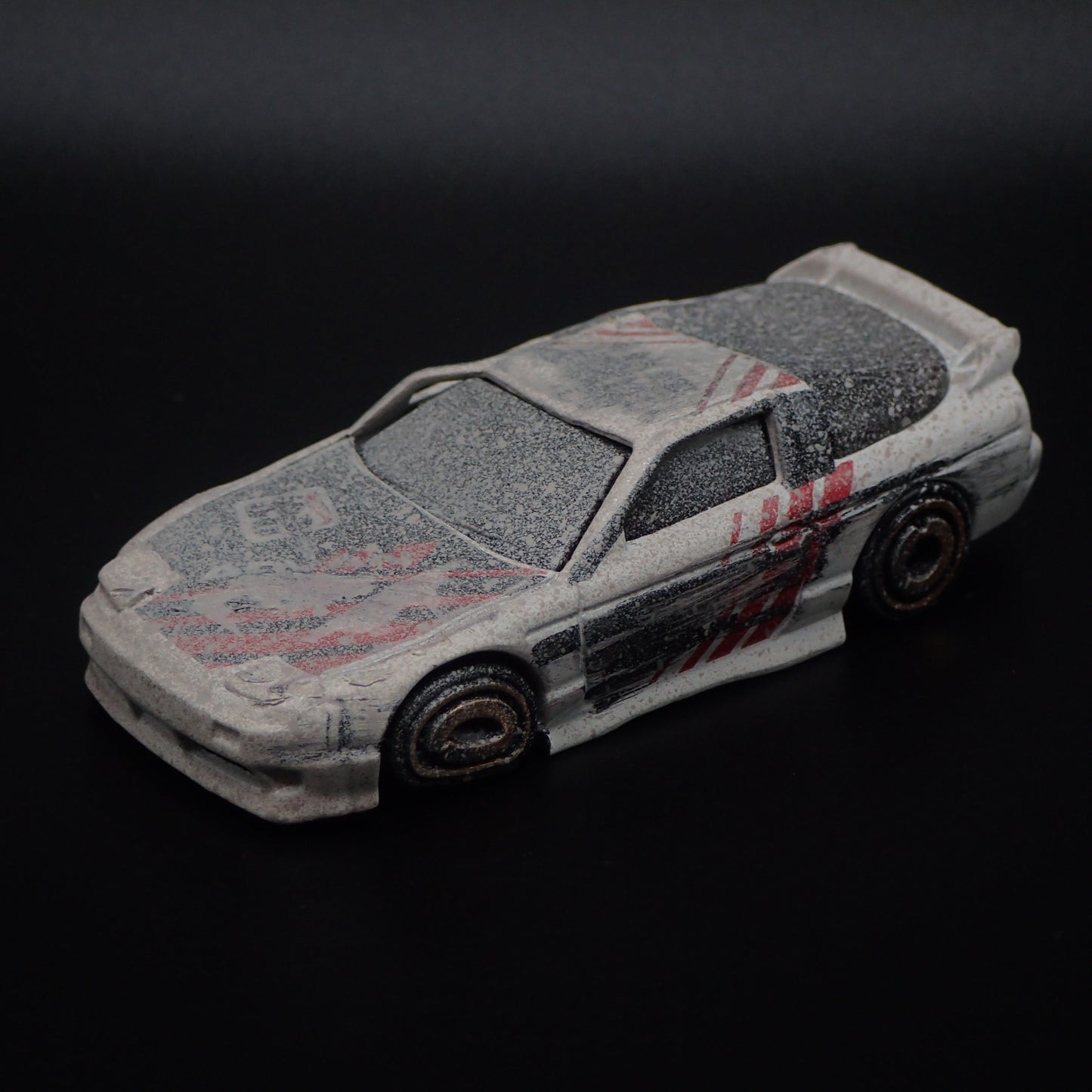 1989-1998 NISSAN 180SX TYPE X ADVAN ROLLOVER JUNKYARD 1:64 DIECAST MODEL CAR