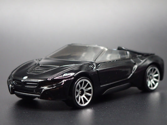 2018-2020 BMW i8 ROADSTER BLACK 1:64 SCALE COLLECTIBLE DIORAMA DIECAST MODEL CAR