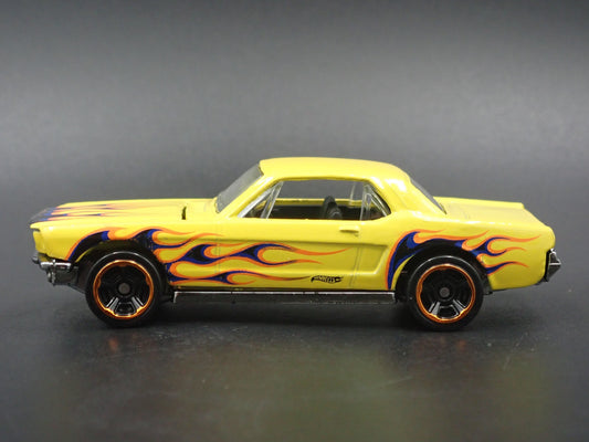 1965 65 FORD MUSTANG COUPE RARE 1:64 SCALE COLLECTIBLE DIORAMA DIECAST MODEL CAR-Burning Rubber Toy Company