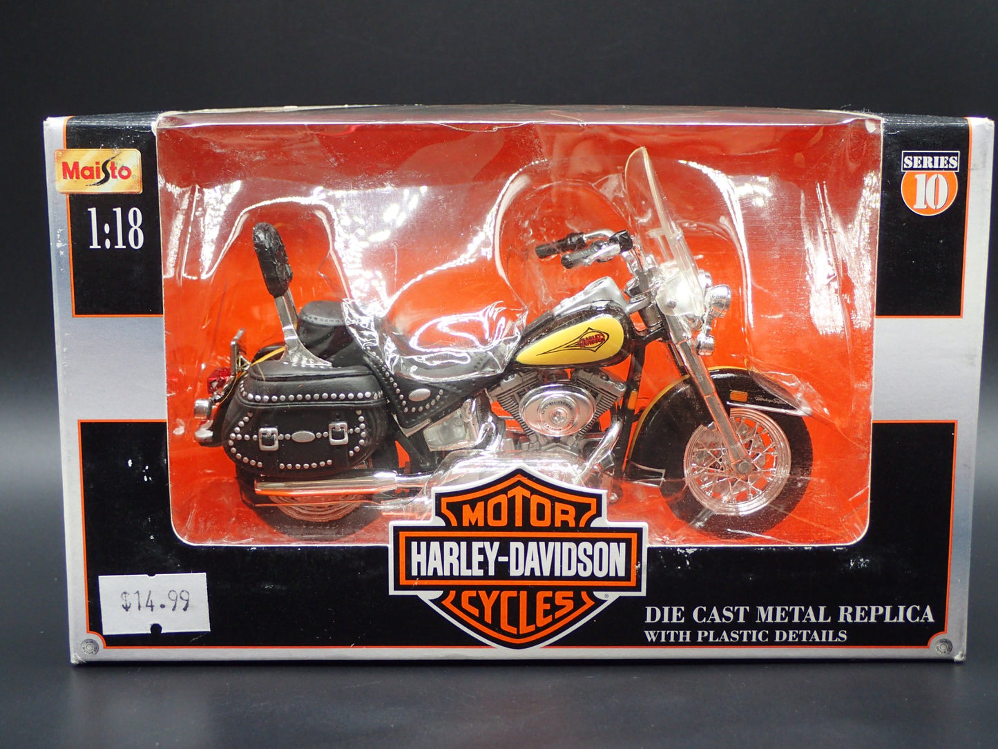 2000 FLSTC HERITAGE SOFTAIL CLASSIC HARLEY DAVIDSON MAISTO SERIES 10 1:18 MODEL